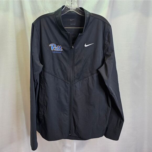 Nike University of Pittsburgh Lacrosse Full Zip Jacket Size Large - Picture 1 of 8